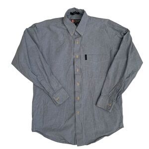 Chaps Ralph Lauren Men's Size M Button Up Long Sleeve Adult Shirt Made USA